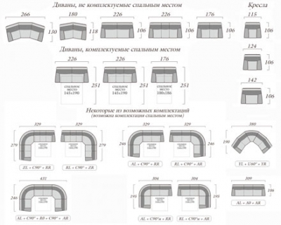 Диваны угловые «Версаль», фабрика Roy Bosh 
