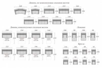 Диваны трехместные «Декаданс», фабрика Roy Bosh 